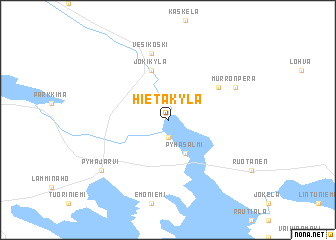 map of Hietakylä