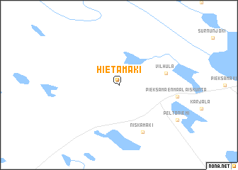 map of Hietamäki