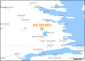 map of Hietasmäki