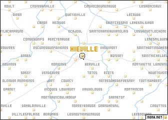 map of Hiéville