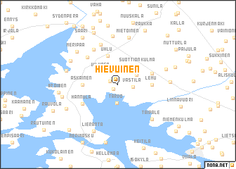 map of Hievuinen