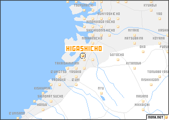 map of Higashichō