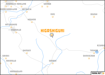 map of Higashi-gumi