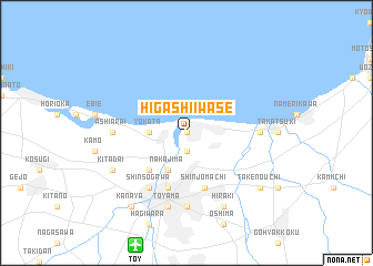 map of Higashi-iwase