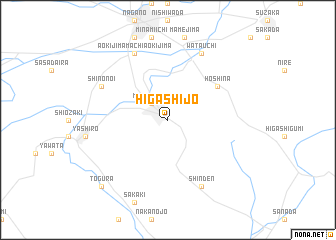 map of Higashi-jō