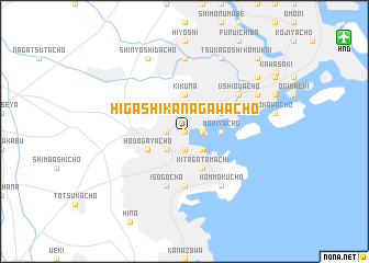 map of Higashi-kanagawachō