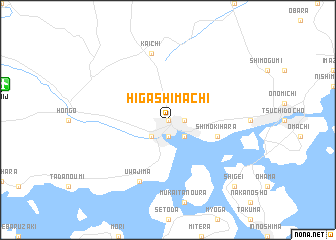 map of Higashimachi