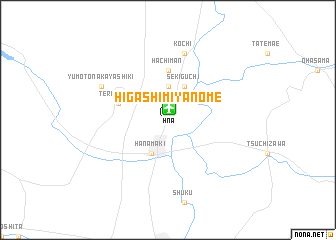 map of Higashi-miyanome