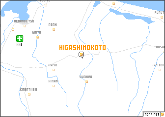 map of Higashi-mokoto
