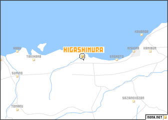 map of Higashimura