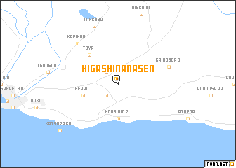 map of Higashi-nanasen