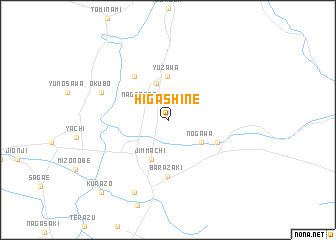map of Higashine