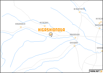 map of Higashi-onoda