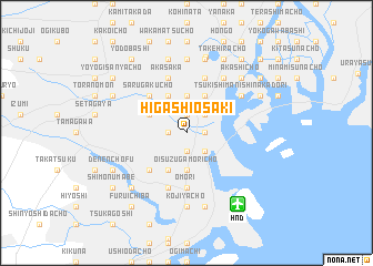 map of Higashi-ōsaki