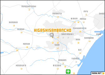 map of Higashi-sambanchō