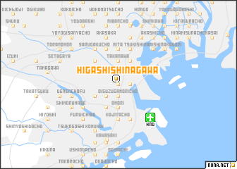 map of Higashi-shinagawa