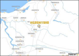 map of Higashiyama