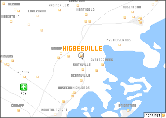map of Higbeeville