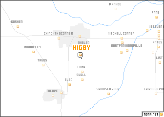 map of Higby