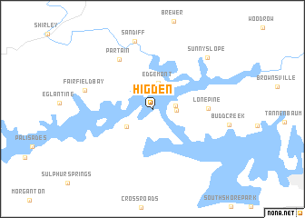 map of Higden