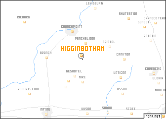 map of Higginbotham