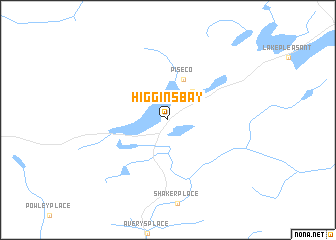 map of Higgins Bay