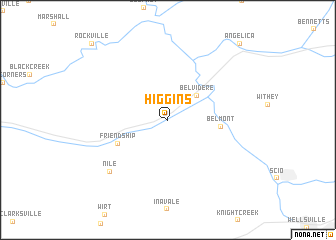 map of Higgins