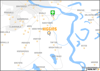 map of Higgins