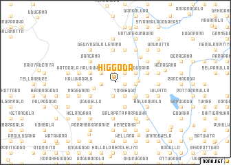 map of Higgoda
