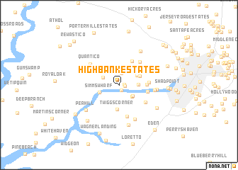 map of High Bank Estates