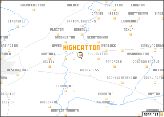 map of High Catton