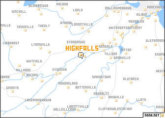 map of High Falls