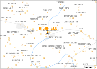 map of Highfield