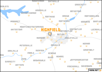 map of Highfield