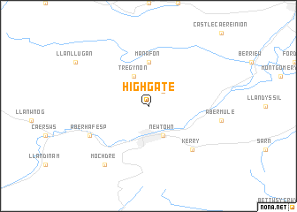 map of Highgate
