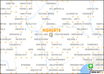 map of Highgate