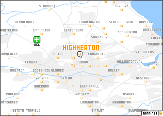map of High Heaton