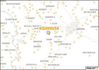 map of Highhouse