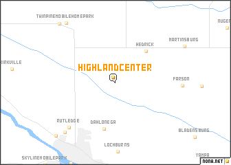 map of Highland Center