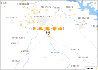 map of Highland Forest