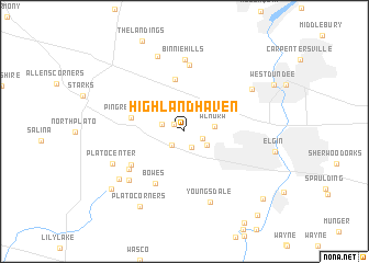 map of Highland Haven