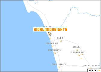 map of Highland Heights