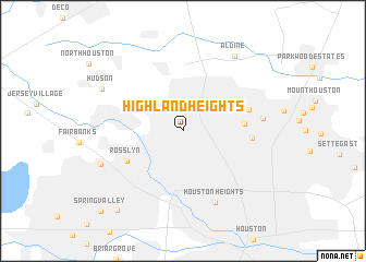 map of Highland Heights