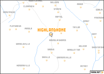 map of Highland Home