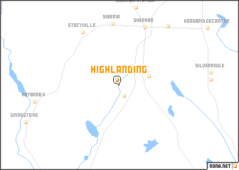 map of High Landing