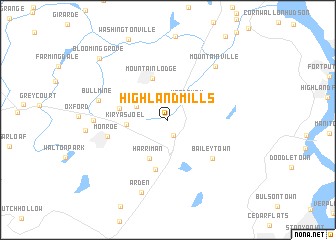 map of Highland Mills