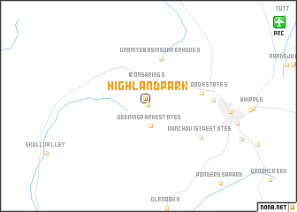 map of Highland Park