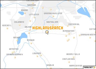 map of Highlands Ranch