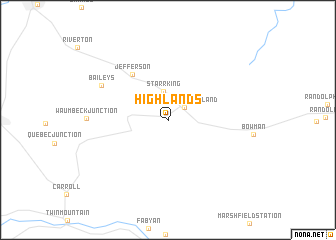 map of Highlands