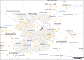 map of Highlands